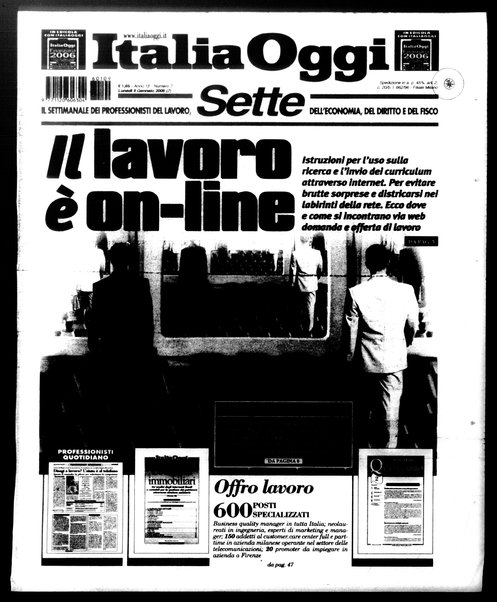 Italia oggi : quotidiano di economia finanza e politica